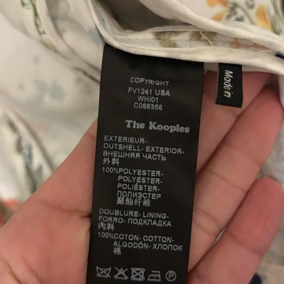 The Kooples Botanic On Crepe Blazer Size S - Picture 6 of 8